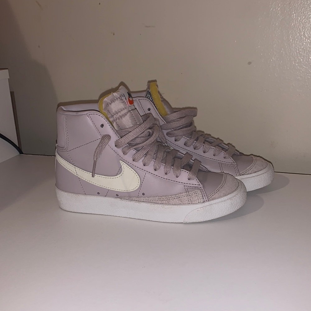 Purple Nike Blazers